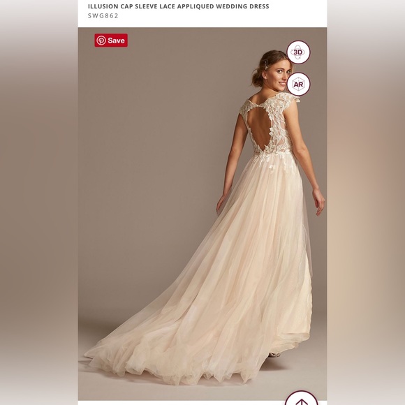 Galina Signature White Wedding Dress - Picture 6 of 10